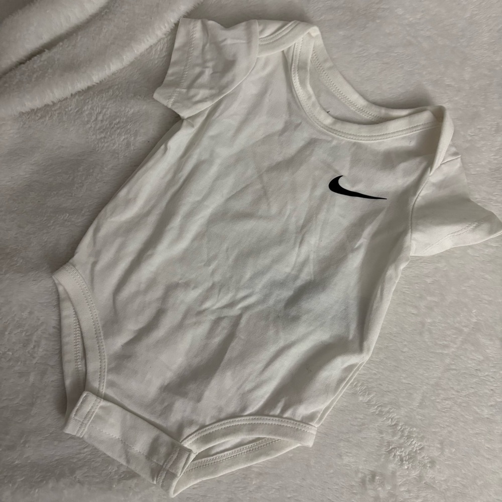 Nike White Baby Onesie